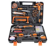 Juego de herramientas de acero al carbono, juego de herramientas manuales, caja de herramientas de reparación para el hogar, juego de herramientas para electricista de coche 45 Set 45 Piece varios colores