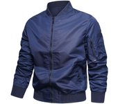 Chaqueta Bomber para Hombre Chaquetas De Vuelo Ligeras Chaqueta Variedad Softshell Informal para Hombres Rompevientos Informal De Color Sólido De Moda En Primavera Otoño M