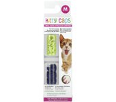 Kit de tapones para uñas Kitty Caps, mediano, verde primavera, con purpurina, ultravioleta, kit de 44 piezas