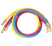 Juego de manómetros de colector de 3 piezas de 1/4  SAE R12 R22 R502, mangueras de carga de tres colores