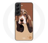 Coque pour Samsung Galaxy S21 FE Basset Hound chien visage