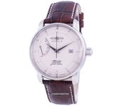 Zeppelin Atlantik White Dial Leather Strap Automatic 8462-5 84625 Reloj Hombre blanco