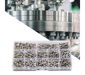700 Uds tornillos hexagonales M3 Kit de tornillos con cabeza hexagonal de acero inoxidable estándar a prueba de herrumbre para el hogar