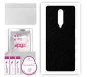 apgo Protective Skin Sticker for the back compatible with OnePlus 8, Wrap Film, Foil, Vinyl - Pattern Matte Black
