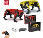 MOULD KING 15066 Robot técnico de juguete motorizado RC Boston Dynamics perro grande en miniatura AlphaDog bloques de construcción regalos para niños rojo