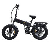 Bicicleta eléctrica ENGWE ENGINE X con motor de 250 W, plegable, neumáticos anchos de 20  x 4 , batería de 48 V y 13 Ah, velocidad máxima de 25 km/h, autonomía de 100 km. negro