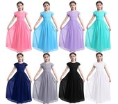 Vestido de flores para niñas, vestido de fiesta de princesa de verano, vestido de fiesta de gasa para boda, vestidos de tul 9-10 Years negro
