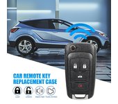 Funda de repuesto para llave remota de 2, 3, 4 y 5 botones para Chevrolet Camaro Malibu 2010-2016 y Buick Verano Regal 2012-2017