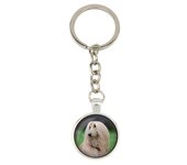 Lebrel afgano, Tazi: llavero con tu foto, adorno para llaves, colgante para bolso de la marca Art-Dog plata