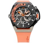 Reloj para hombre Mazzucato RIM Scuba Orange reversible con doble esfera automática SUB04-ORCG9 100M gris
