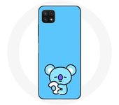 Coque pour Samsung Galaxy A22 5G Bangtan BTS BT21 Koya RM Fond Bleu