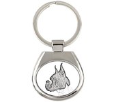 Boxer, German Boxer I - keychain with a dog, keychain with a print, personalized pendant from the Art-Dog brand plata