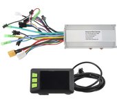 Controlador de motor sin escobillas de onda sinusoidal de 36 V, 48 V, 60 V, 1000 W, 38 A, 3 modos, kit de bicicleta eléctrica con pantalla LCD de 930