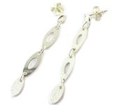 Les Trésors De Lily [D7917] - Boucles Argent 'Calissons' plata
