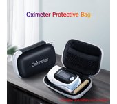 Estuche de almacenamiento para oxímetro, oxímetro de pulso para la yema del dedo, Estuche De Viaje, caja de almacenamiento EVA impermeable a prueba de golpes negro