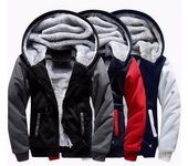 Hombres moda invierno espesar chaqueta sudaderas Metallica Cosplay abrigo cremallera sudadera polar unisex S rojo