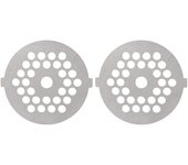 2 cuchillas para picadora eléctrica, placa de molienda de acero inoxidable, orificio redondo para amoladora tipo 5#/B(5 mm 30