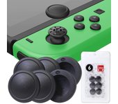 Compatible con la cubierta del joystick de Switch Tapa de TPU endurecida Reparación de daños perdidos Joy-con [Reemplazo] [Reemplazo] Joy-Con (6 piezas) (Negro) negro