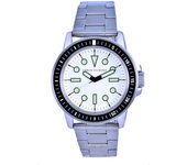 Reloj Armani Exchange de acero inoxidable con esfera blanca y cuarzo AX1853 para hombre blanco