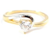 Anillo 'Câlin' chapado en oro 52