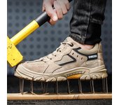 Zapatos de seguridad transpirables para hombres, botas de seguridad para el trabajo, zapatos de trabajo protectores a prueba de pinchazos, zapatos con punta de acero para hombres y mujeres, zapatillas de trabajo 38