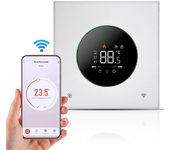 Termostato inteligente para calefacción eléctrica de agua de la casa, caldera de gas y agua, termostato de CA WiFi con / Electric heating blanco