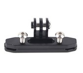 Base de bicicleta de aleación de aluminio negra con clip para cojín de sillín de bicicleta para cámara GoPro Hero6/5/4/3