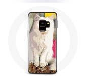 Coque pour samsung galaxy S9 plus turc de Van Chat Blanc aux yeux bleu et jaune