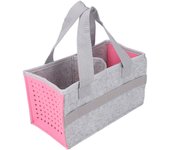 Bolsa de transporte portátil con espacio adicional y funda de tela de fieltro para el set de inicio Toniebox Player, color rosa color rosa