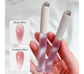 Palos aplicadores de silicona para decoración de uñas, herramienta de manicura para aplicar polvo con pigmento cromado, pinceles para uñas de silicona con pigmento fácil de embadurnar