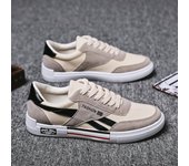 Zapatos de verano para hombres, zapatos de lona transpirables, zapatos casuales para estudiantes para hombres 39 rojo