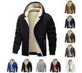 Chaqueta con cremallera para hombre, chaqueta tipo cárdigan informal retro de manga larga XL blanco