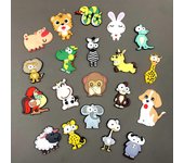 Bonito juego de imanes de animales para nevera para niños, juguetes de dibujos animados, imanes decorativos para nevera, accesorios magnéticos.