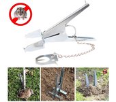Trampa Profesional Eliminadora de Topos Multifunción Trampa para Capturar Ratas Clip de Tijera para Topos Herramientas Trampa para Topos para Jardín de Granja al Aire Libre One size