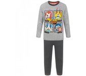 Yo-Kai Watch Conjunto de pijama largo con panel de personajes para niños/niños 4 Years gris