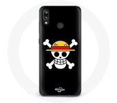 Coque pour Huawei P20 Lite One Piece Manga Tete de Mort Fond Noir