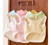 Ropa linda para perros, camiseta tipo polo de verano para perros, chaleco transpirable para cachorros, camiseta de moda para gatos, disfraces para perros chihuahua, camiseta para perros XS amarillo