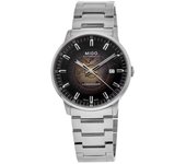 Reloj Mido Commander Gradient de acero inoxidable con esfera esqueletizada negra y automático M021.407.11.411.00 para hombre negro