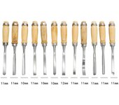 Juego de 12 Uds de cortadores de carpintería, juego de herramientas de tallado de carpintería DIY, juego multifuncional para el hogar varios colores