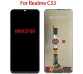 Pantalla LCD para Realme C53 pantalla LCD Digitalizador de pantalla táctil reemplazo de montaje completo negro