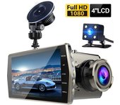 Cámara de salpicadero DVR para coche Full HD 1080P, cámara para vehículo, grabadora de vídeo, caja negra, accesorios para coche, registrador de visión nocturna Single camera