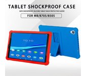 Funda protectora para tableta Lenovo Tab M8 TB-8505F TB-8505X TB-8506F, funda de silicona segura a prueba de golpes, funda protectora para tableta M8 rojo