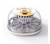 Incubadora de huevos para incubar con giro automático de huevos Lámpara de prueba de huevos LED Tapa transparente Fácil de lavar 12 EU Plug