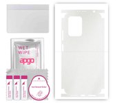 apgo Protective Skin Sticker for the back+sides compatible with Xiaomi Poco X4 GT, Full Wrap Film, Foil, Vinyl - Pattern Matte Transparent