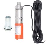 Bomba de tornillo CC sumergible solar para pozo profundo, motor de acero inoxidable y cobre, 48 V, 400 W, elevación de 60 metros
