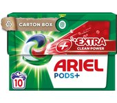 Cápsulas de detergente Ariel Extra Clean Power, 10 uds.