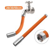 Manguera de extensión para grifo, manguera de extensión a prueba de salpicaduras, Flexible, extensible y gruesa, para el hogar