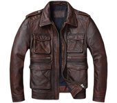 Vintage rojo marrón chaqueta De cuero genuino hombres suave Cuero De vaca real negro abrigo De invierno chaquetas De motociclista chaqueta Masculina De cuero XXXXL negro