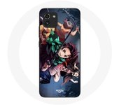 Coque pour Samsung Galaxy A03 Tanjiro Nezuko et Inosuke Slayer Kimetsu no Yaiba Manga