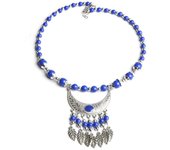 Headband National style Hairdress Eyebrow Pendant Women Necklace Forehead Chain Fashion Jewelry púrpura